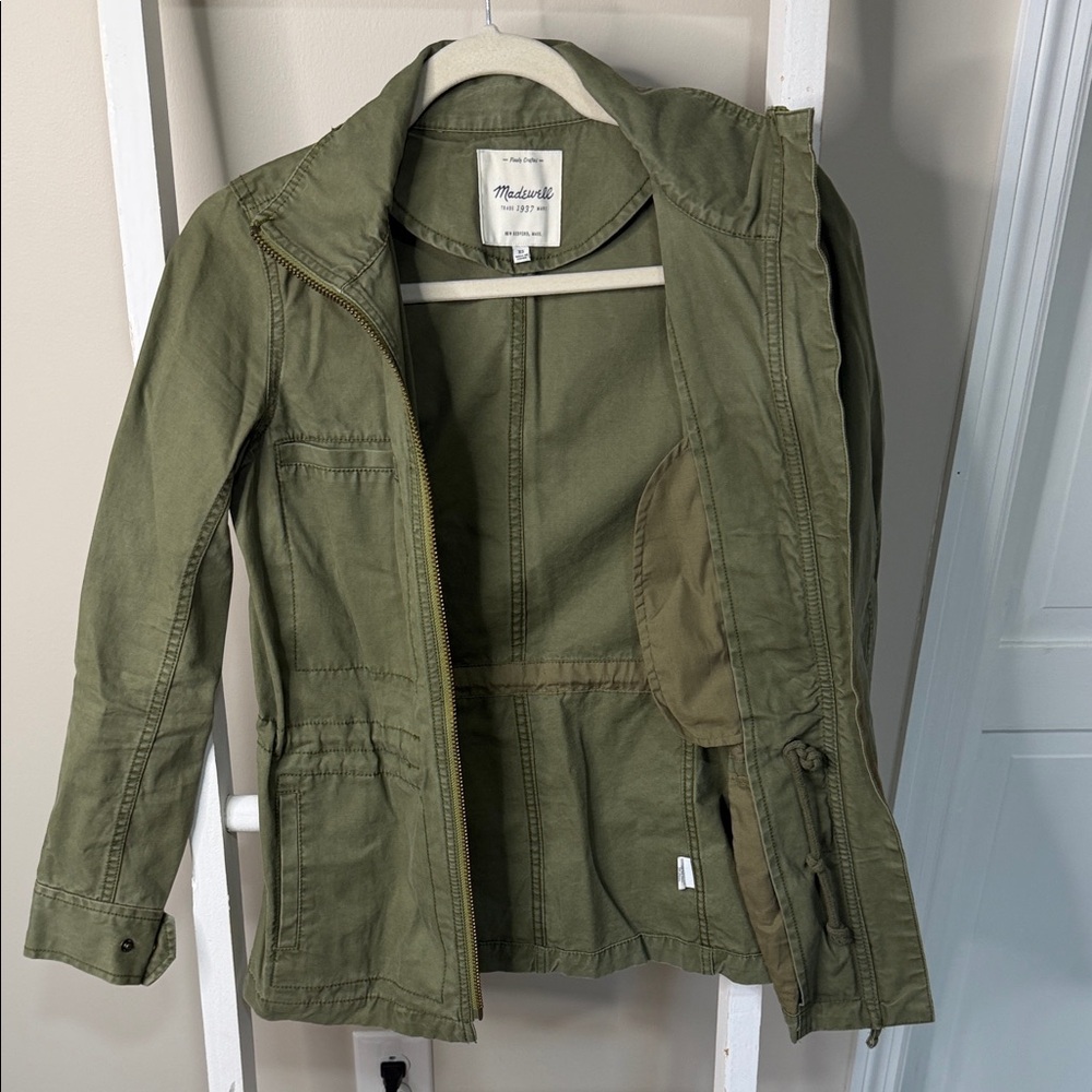 Madewell Army Green Utility Jacket - Picture 7 of 9